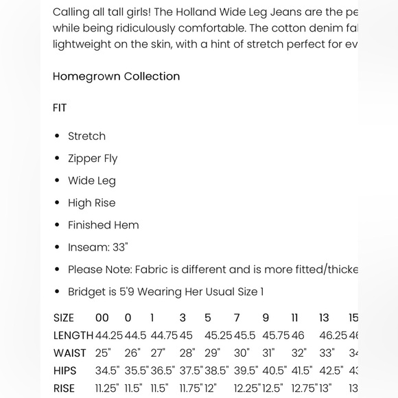 NEW CJLA Holland Jeans - Picture 6 of 6